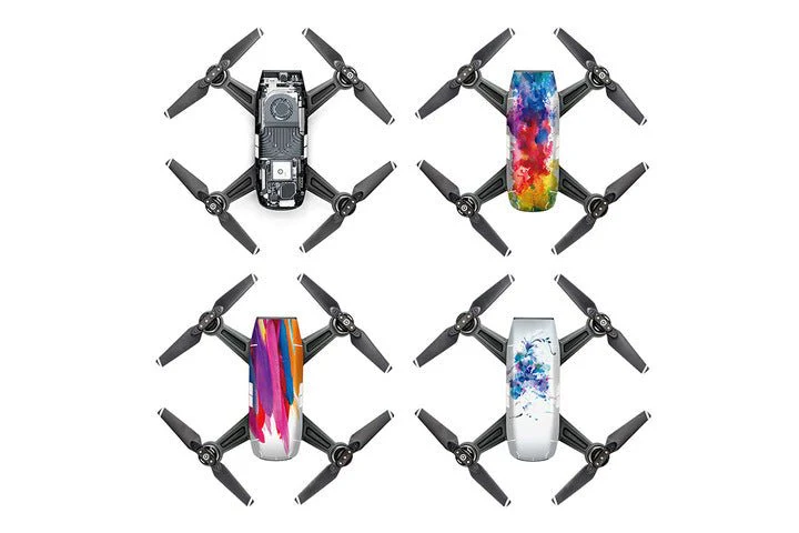 Skins for DJI Spark - 4 pack - Set 1